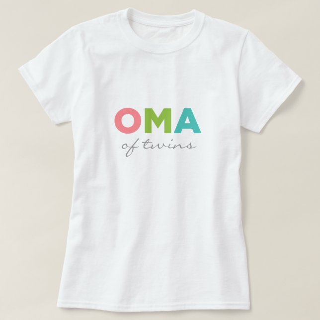 Oma of Twins T-Shirt (Design Front)