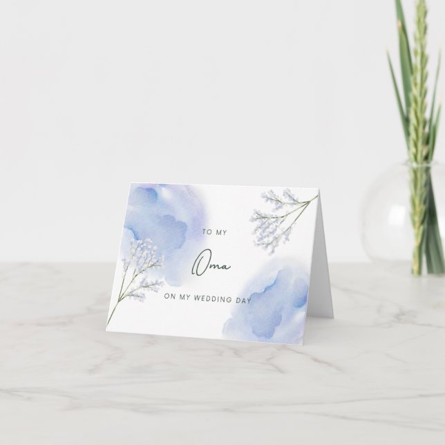 Oma on the Day Wedding Card (Front)