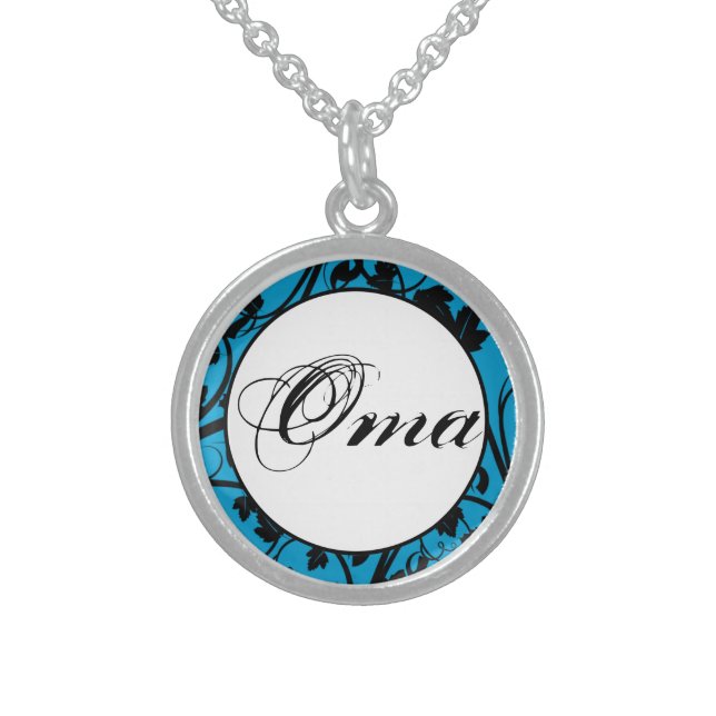 Oma Sterling Silver Necklace (Front)