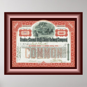 Omaha and Council Bluffs Street Railway ~ Poster