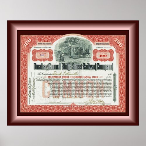 Omaha and Council Bluffs Street Railway    Poster