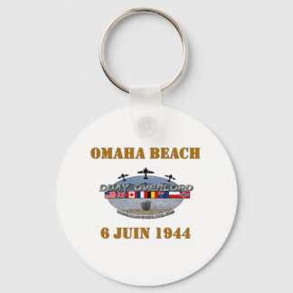 Omaha Beach 1944 Keychain