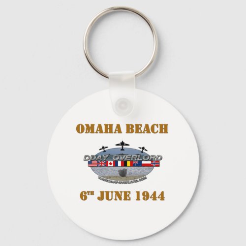 Omaha Beach 6th June 1944 Keychain