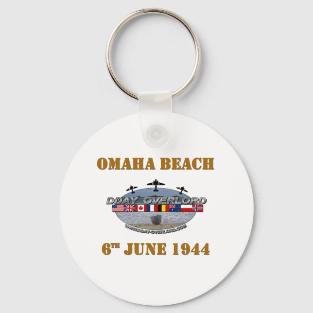 Omaha Beach 6th June 1944 Keychain (Front)