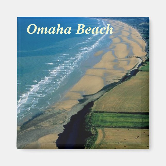 Omaha Beach france magnet (Front)