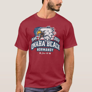 Omaha Beach T-shirt 1944 2024 D-Day 80 eme anniver