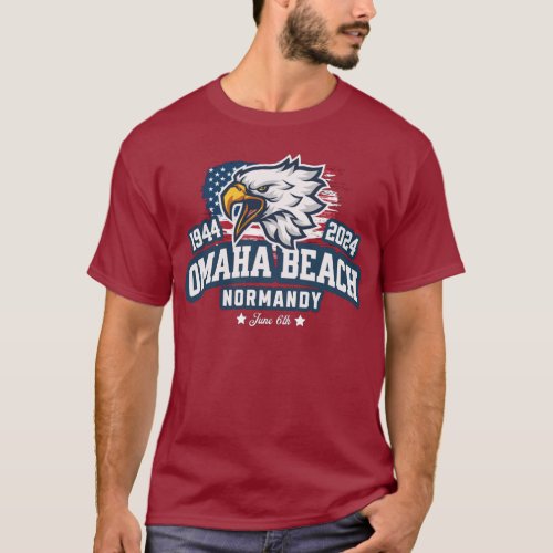 Omaha Beach T_shirt 1944 2024 D_Day 80 eme anniver