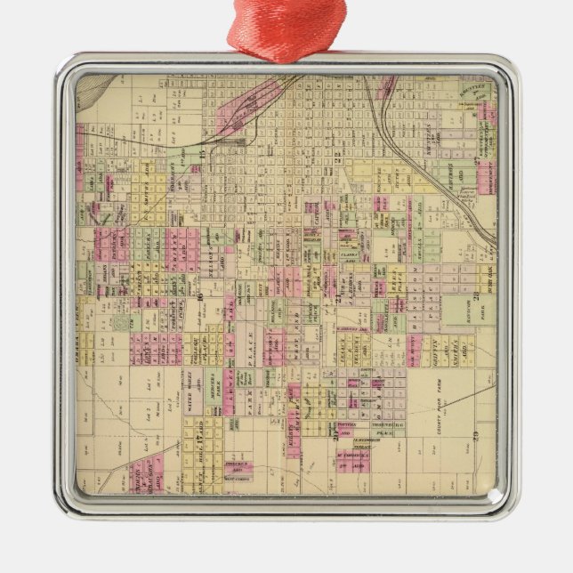 Omaha City, Nebraska Metal Ornament (Front)