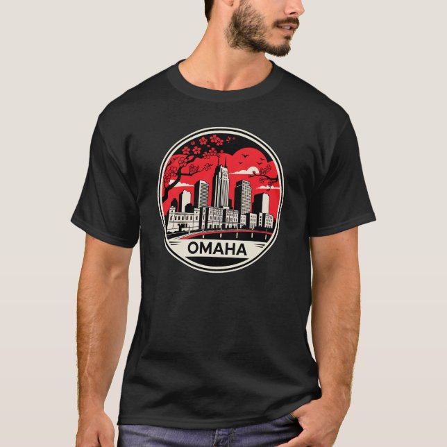 Omaha City Nebraska USA T-Shirt (Front)
