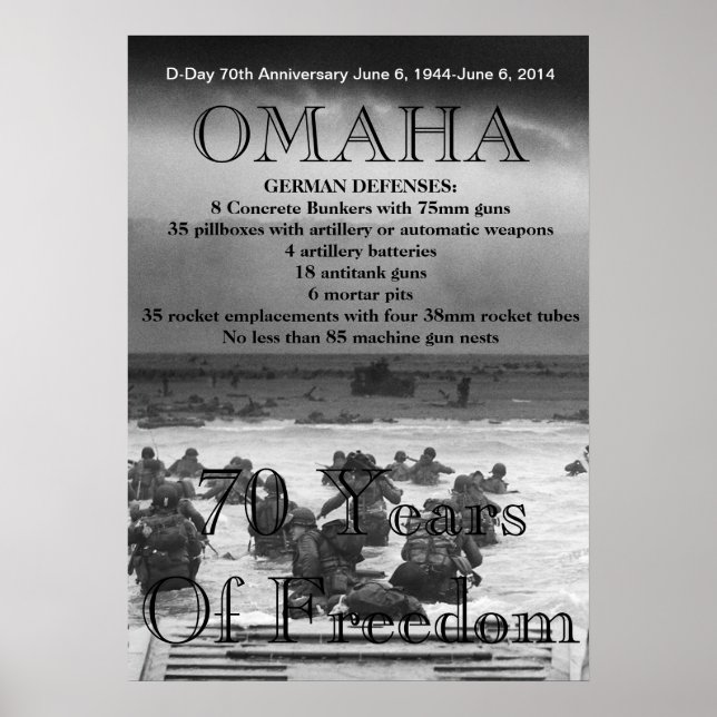Omaha D-Day 70th Poster (Front)