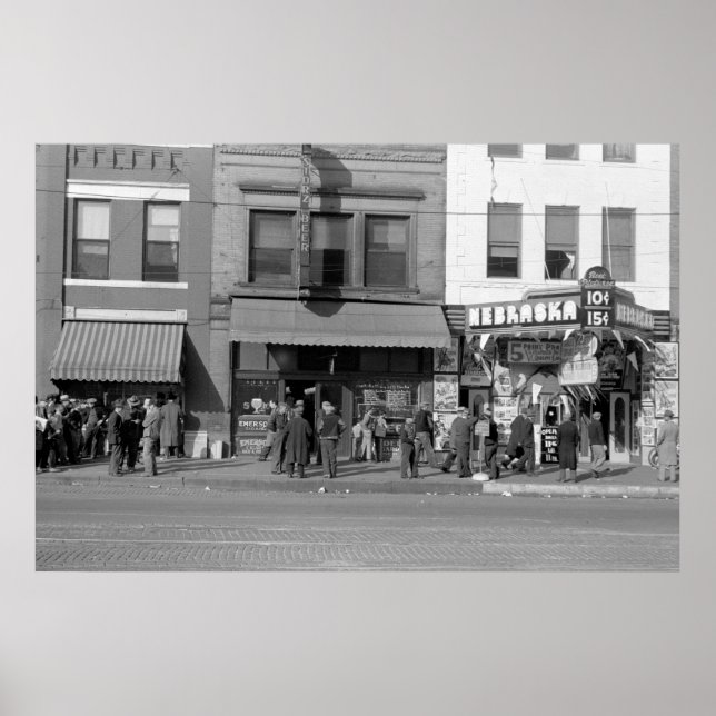 Omaha Hobo Center: 1938 Poster (Front)