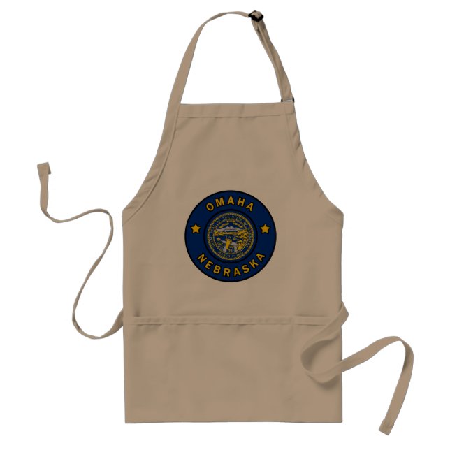 Omaha Nebraska Adult Apron (Front)