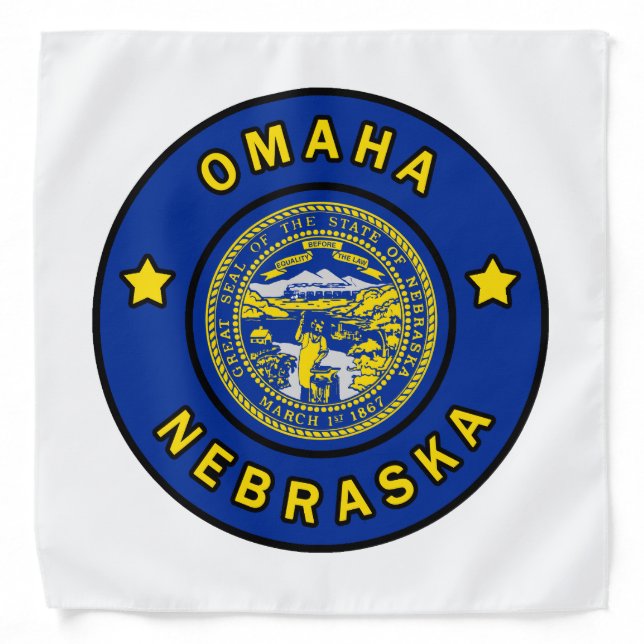 Omaha Nebraska Bandana (Front)