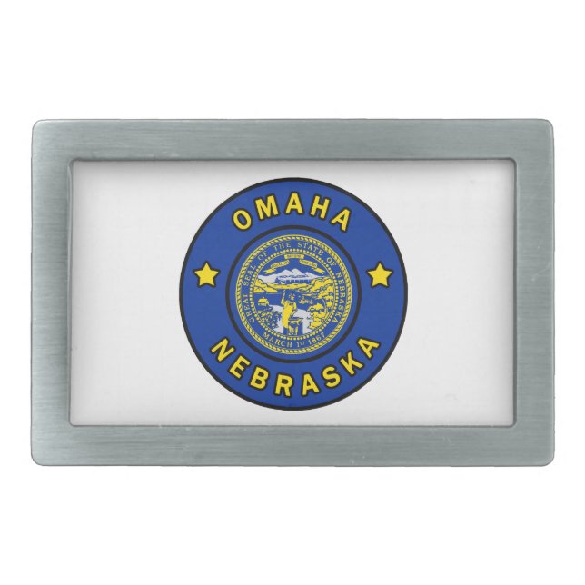 Omaha Nebraska Belt Buckle (Front)