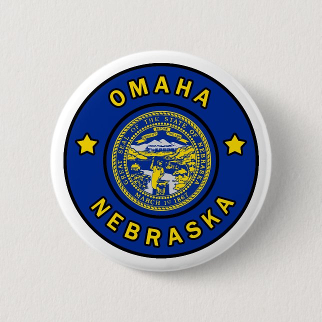 Omaha Nebraska Button (Front)