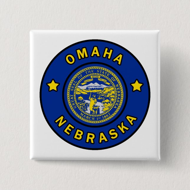 Omaha Nebraska Button (Front)