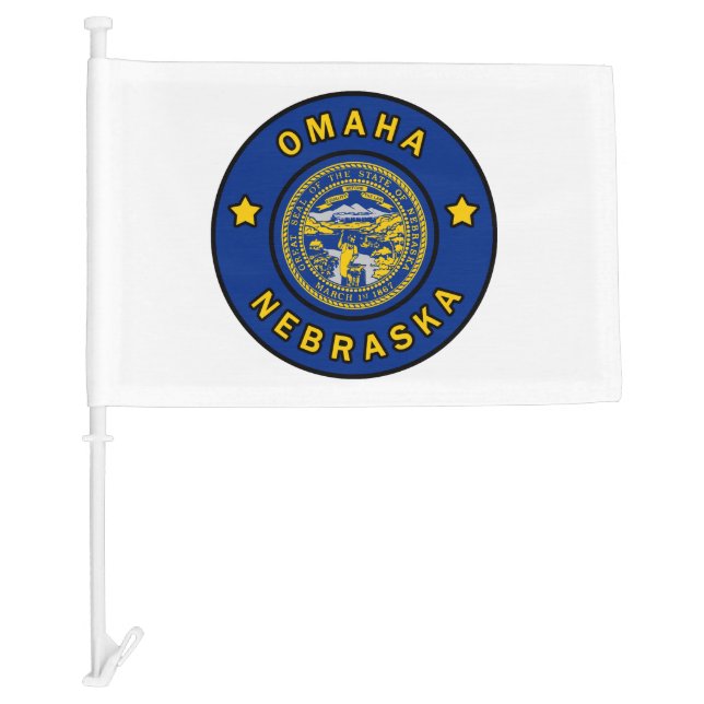 Omaha Nebraska Car Flag (Front)
