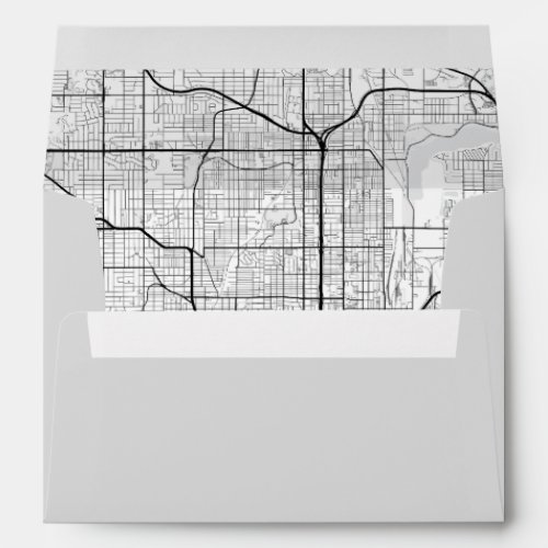Omaha Nebraska City Map Envelope