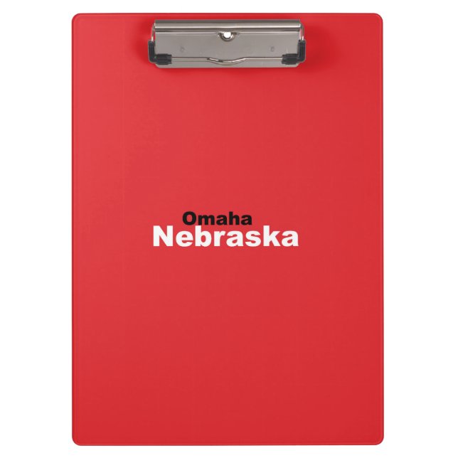 Omaha, Nebraska Clipboard (Front)