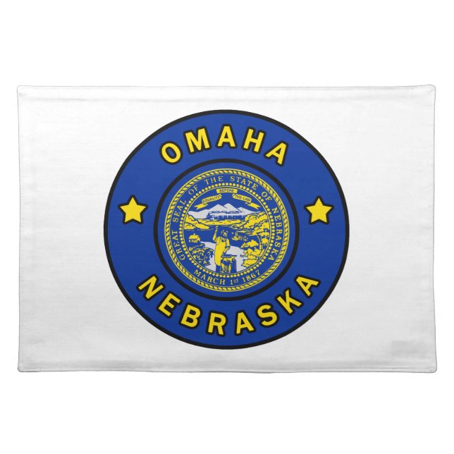 Omaha Nebraska Cloth Placemat (Front)