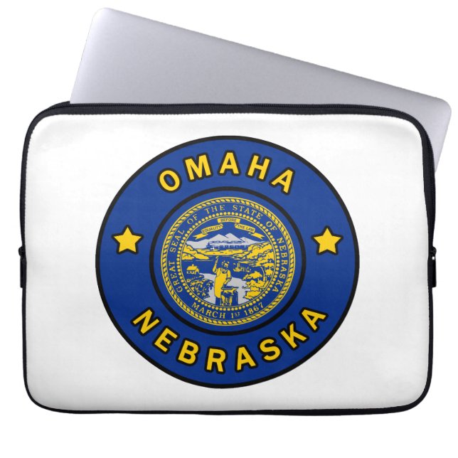 Omaha Nebraska Laptop Sleeve (Front)
