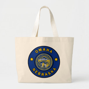 Omaha Nebraska Large Tote Bag