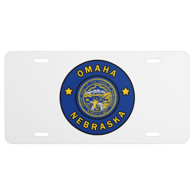 Omaha Nebraska License Plate (Front)