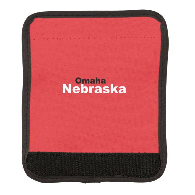 Omaha, Nebraska Luggage Handle Wrap (Front)