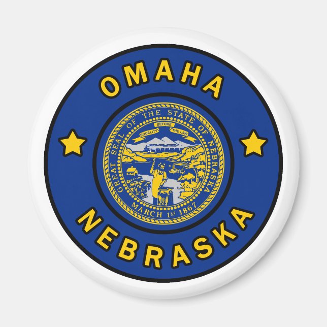 Omaha Nebraska Magnet (Front)