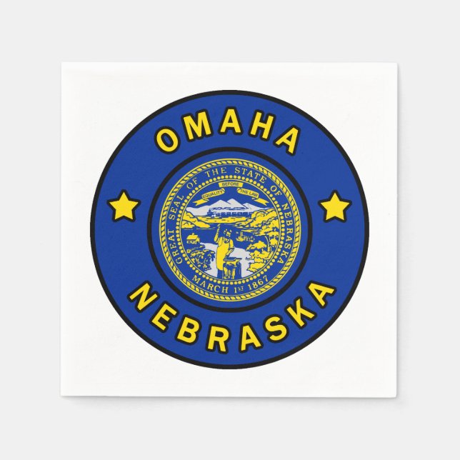 Omaha Nebraska Napkins (Front)
