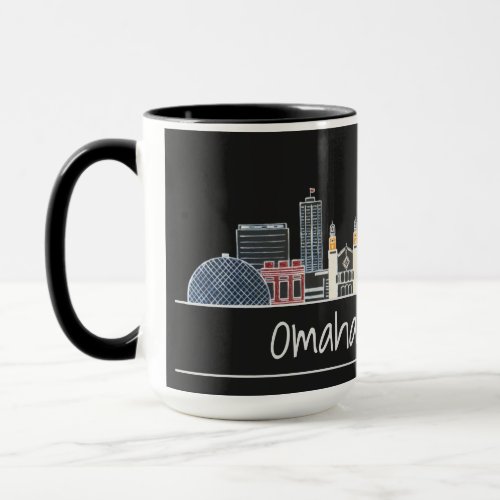 Omaha Nebraska Skyline Coffee Mug