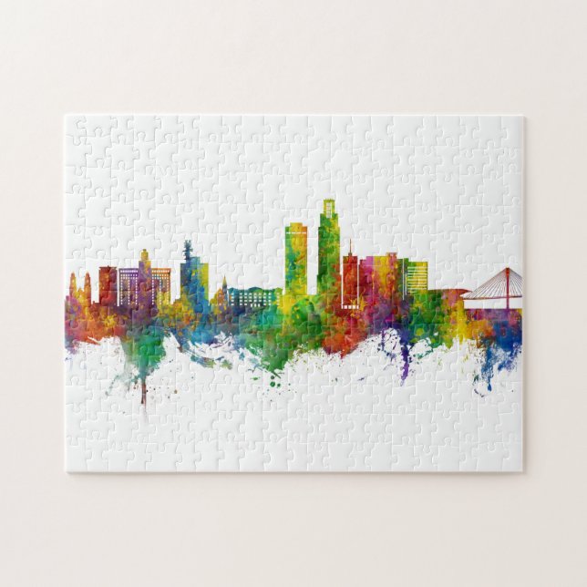 Omaha Nebraska Skyline Jigsaw Puzzle (Horizontal)