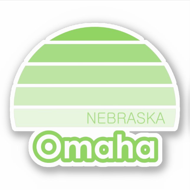 Omaha Nebraska Sticker (Front)