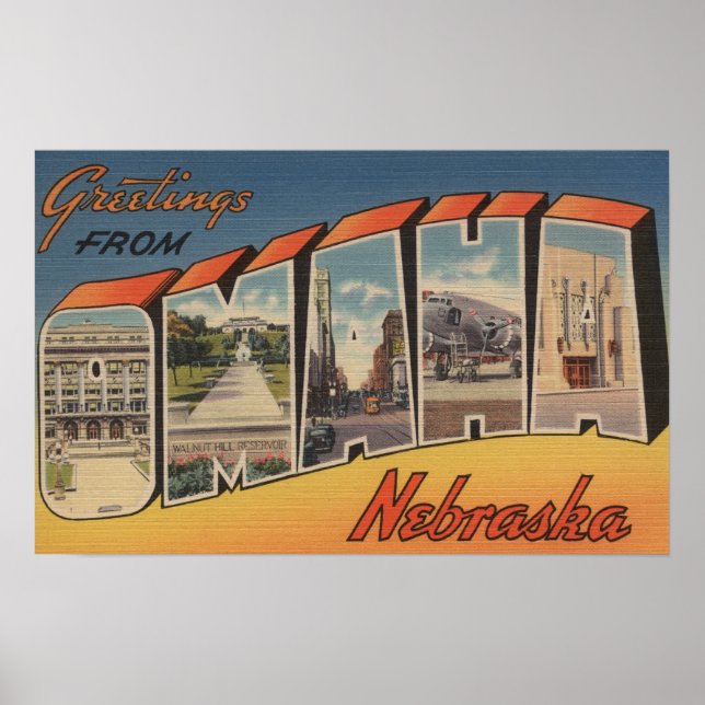 Omaha, NebraskaLarge Letter ScenesOmaha, NE Poster (Front)