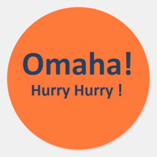 Omaha Stickers for Broncos Fans