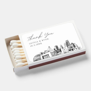 Omaha Wedding Favor Custom Thank You Matchboxes