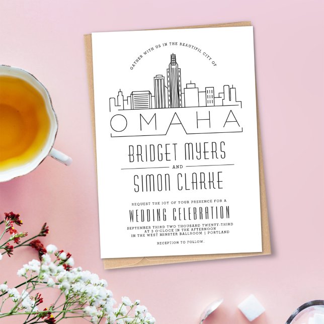 Omaha Wedding | Stylized Skyline Invitation (Creator Uploaded)