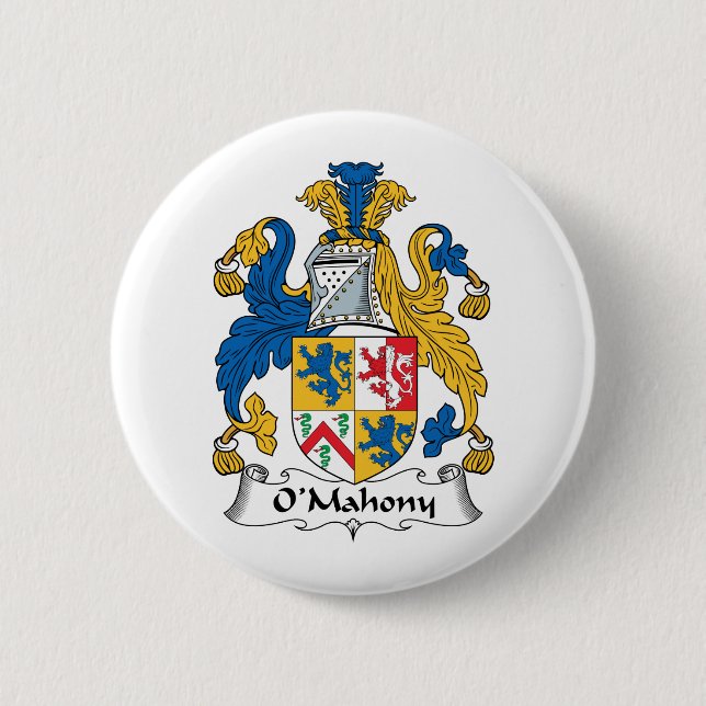 O'Mahony Family Crest Button (Front)