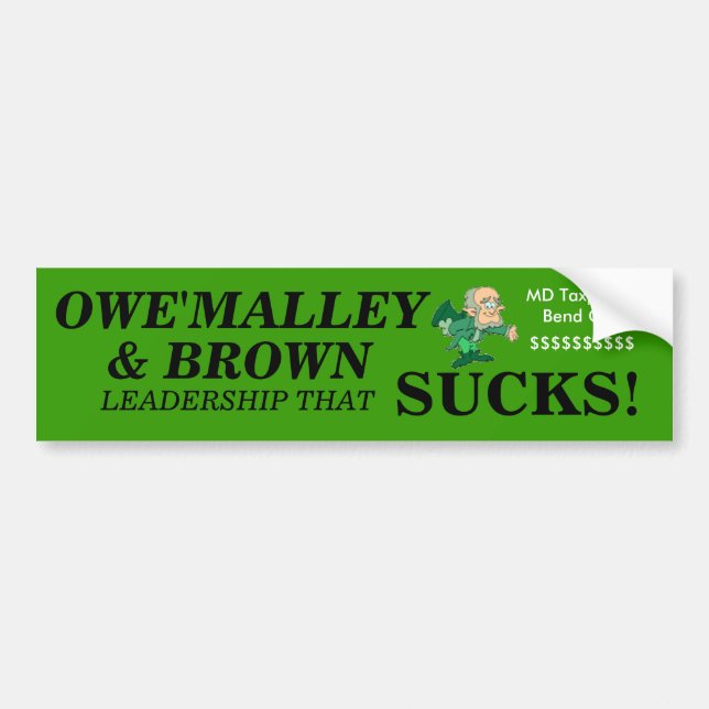 O'MALLEY  Bumper Sticker (Front)