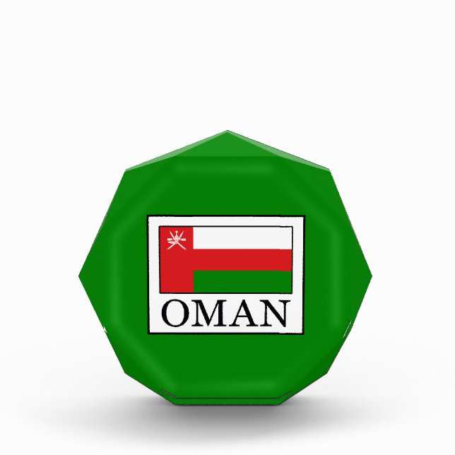 Oman Acrylic Award (Front)