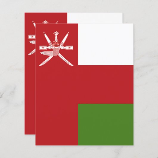 Oman flag (Front/Back)