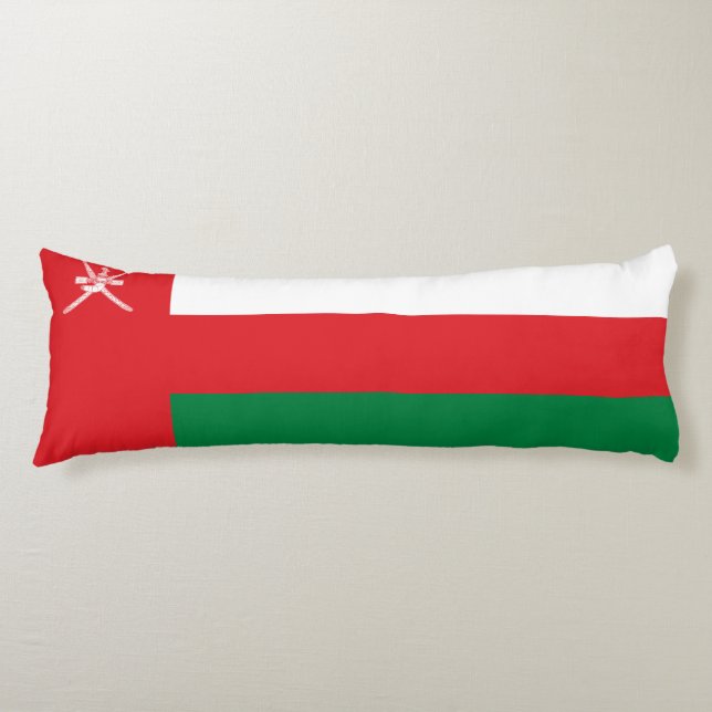 Oman Flag Body Pillow (Front)