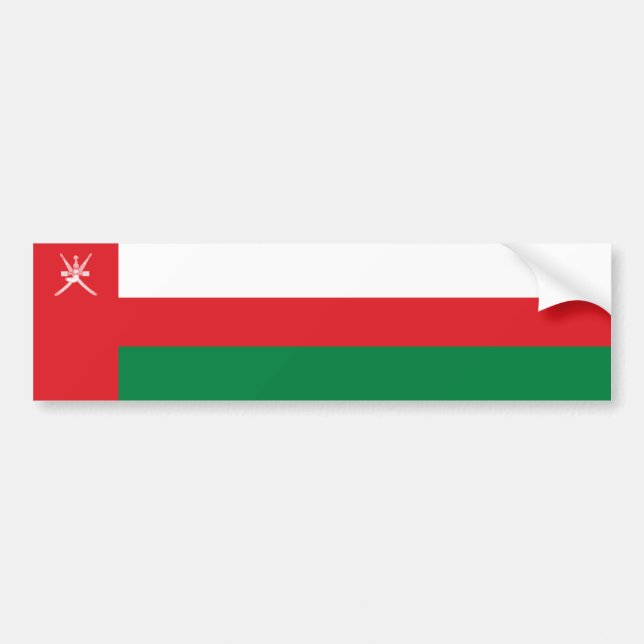 Oman Flag Bumper Sticker (Front)