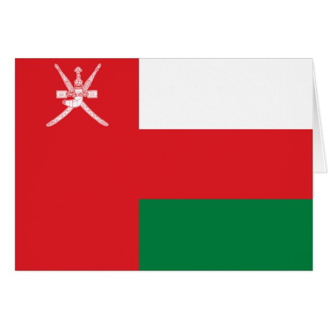 Oman Flag Cards (Front Horizontal)