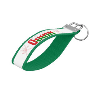 Oman Flag Charming Patriotic Wrist Keychain