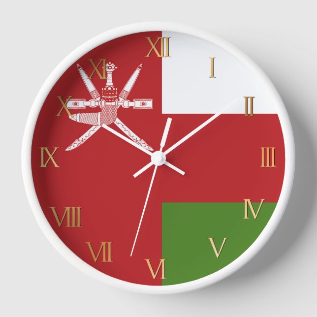 Oman flag clock (Front)