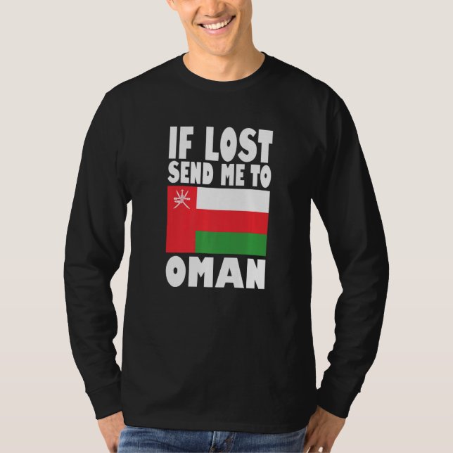 Oman Flag Design  If lost send me to Oman Premium T-Shirt (Front)