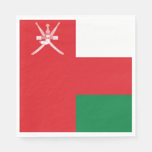Oman Flag Napkins (Front)