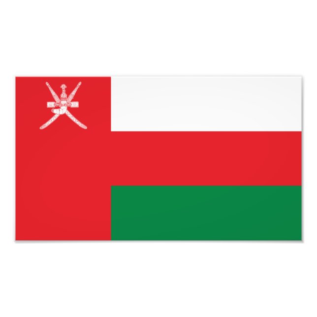 Oman Flag Photo Print (Front)