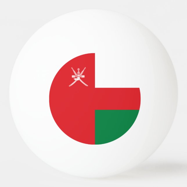 Oman Flag Ping Pong Ball (Front)